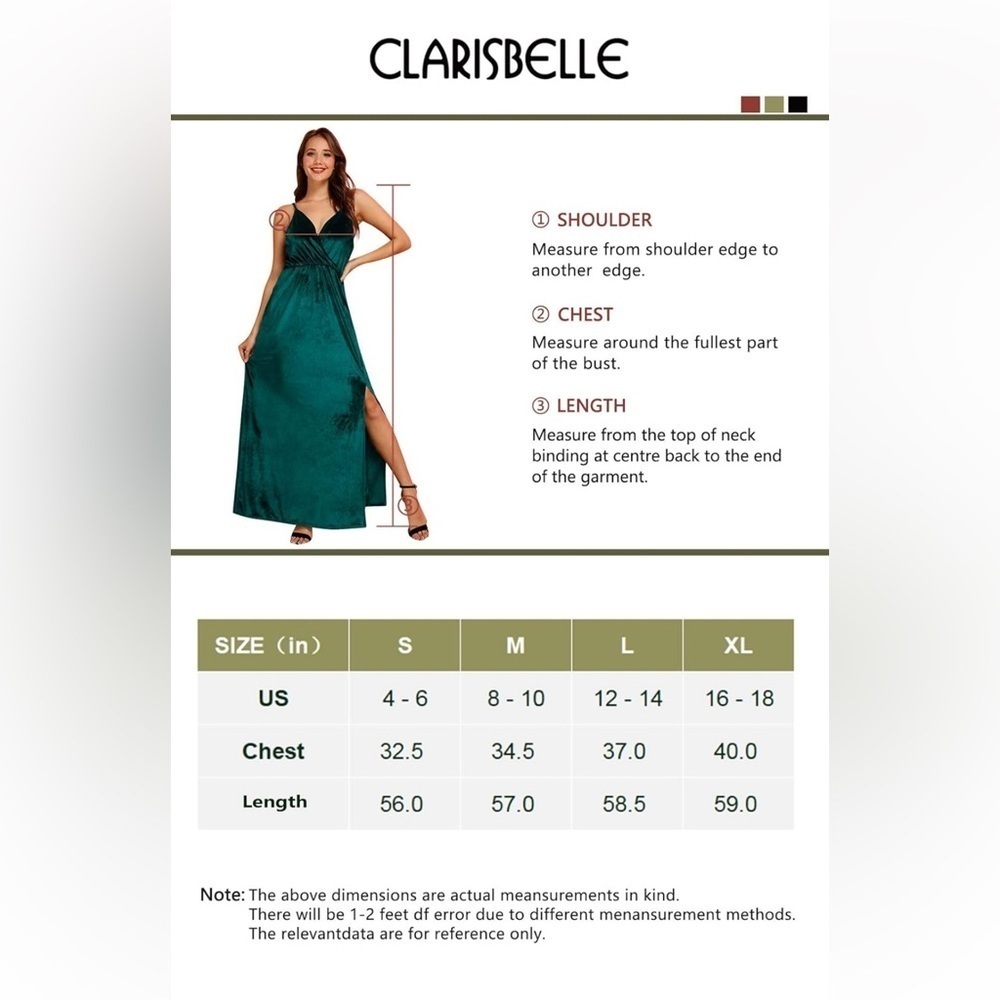 NEW- Womens V Neck Spaghetti Strap Side Split Velvet Maxi Dress - Picture 7 of 10